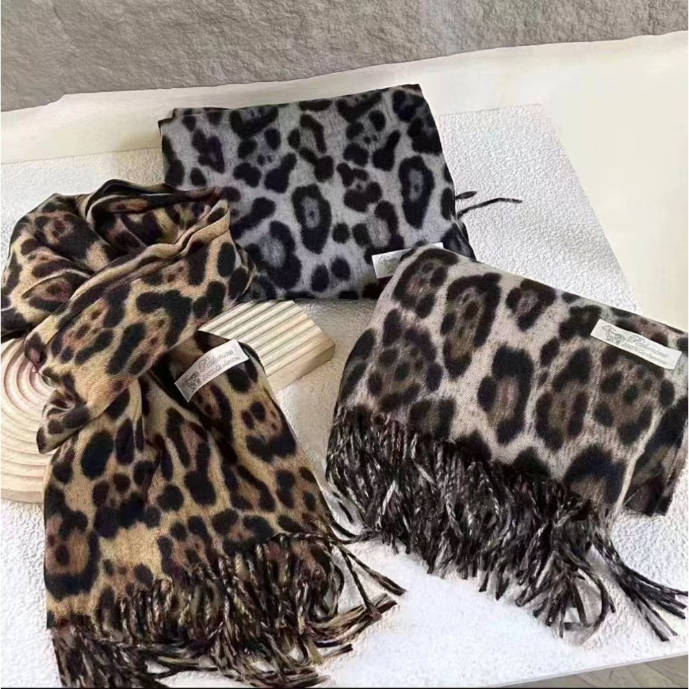 Woven Scarf Blanket - 190*70CM Design Leopard Scarf Winter Warm