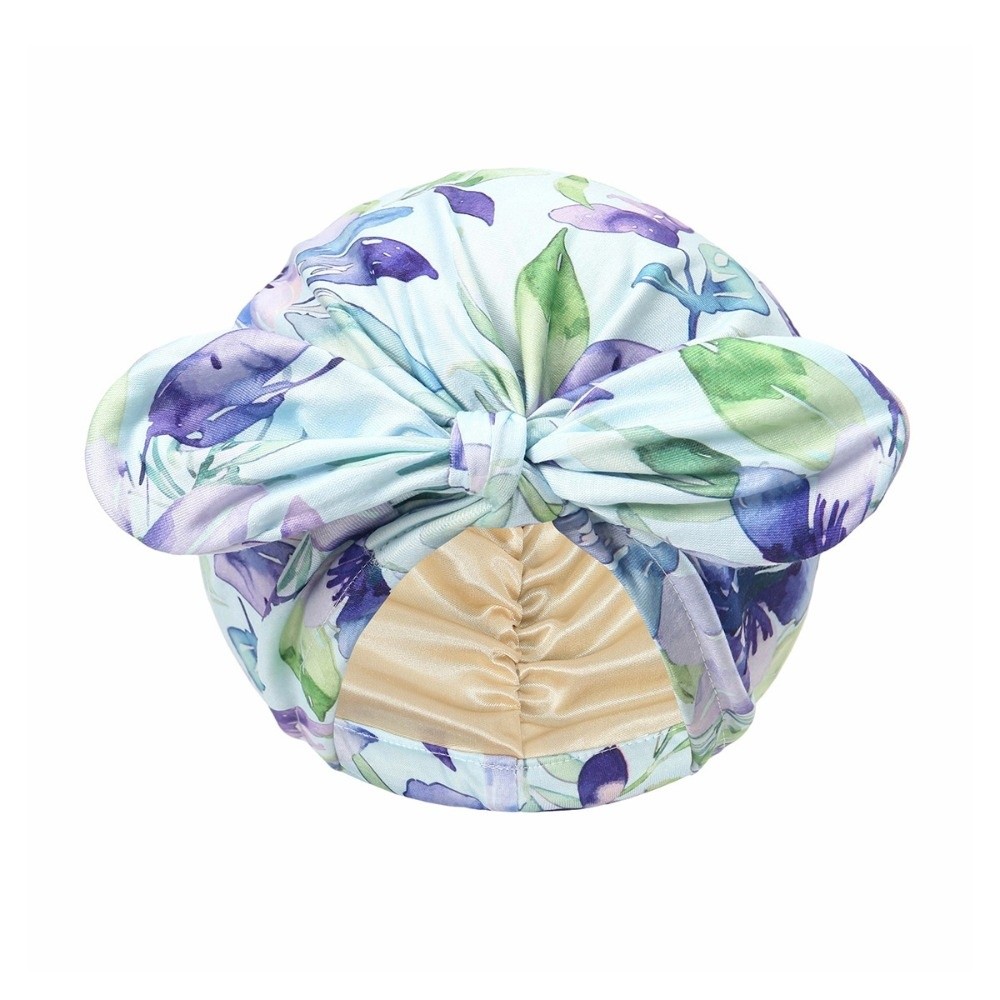 Bow Tie Pre Tied - Satin Lined Bandana Turban Hat Paisley