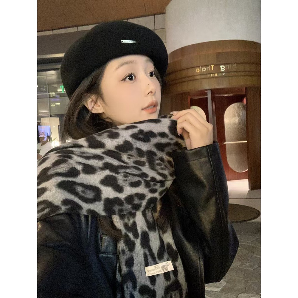 190*70CM Design Leopard Scarf  - đánh giá và giá Woven Scarf Blanket