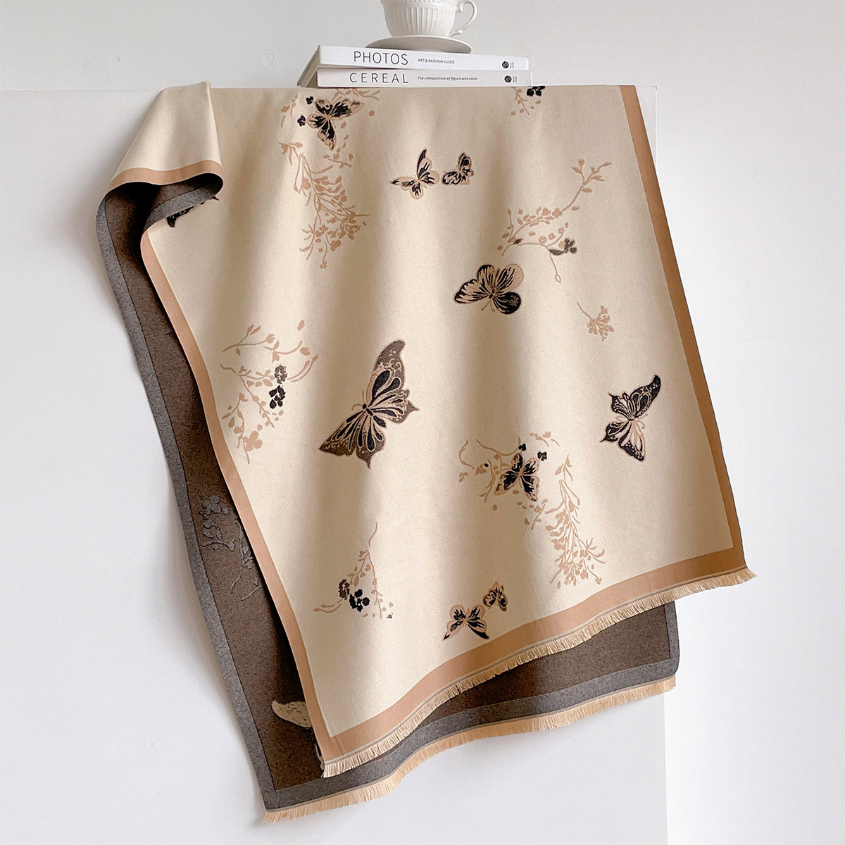 Women Imitation Cashmere Scarf - đánh giá và giá Pashmina Wrap Large