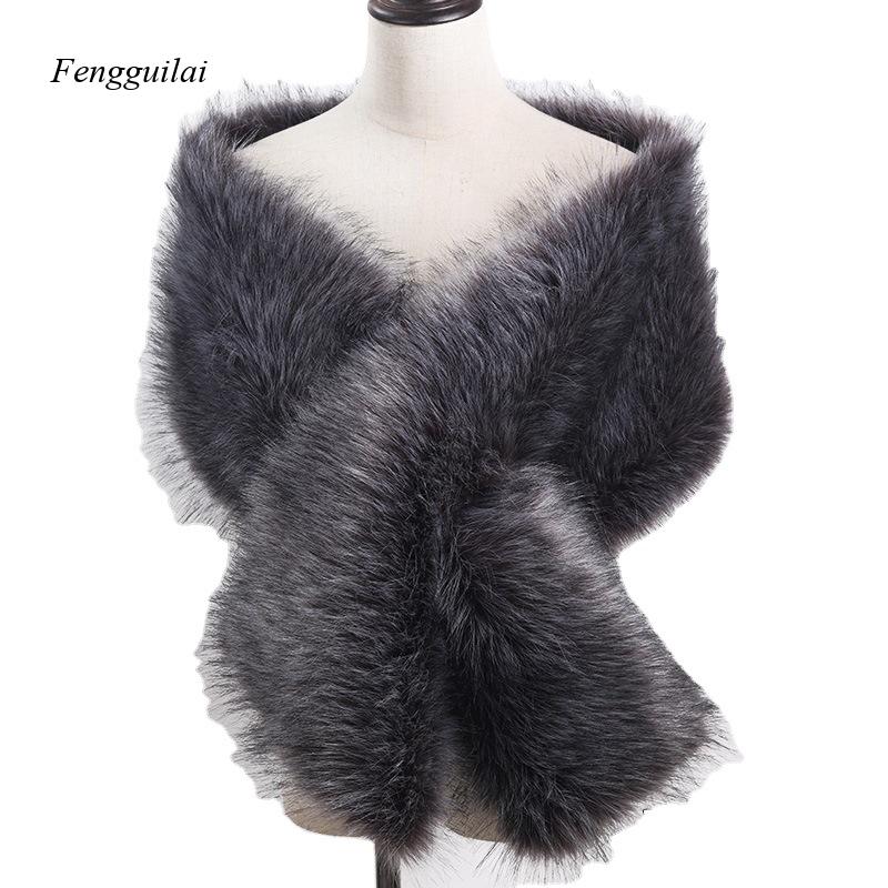 Women's White Faux Fur Shawl B - đánh giá và giá Stole Wedding Shawl