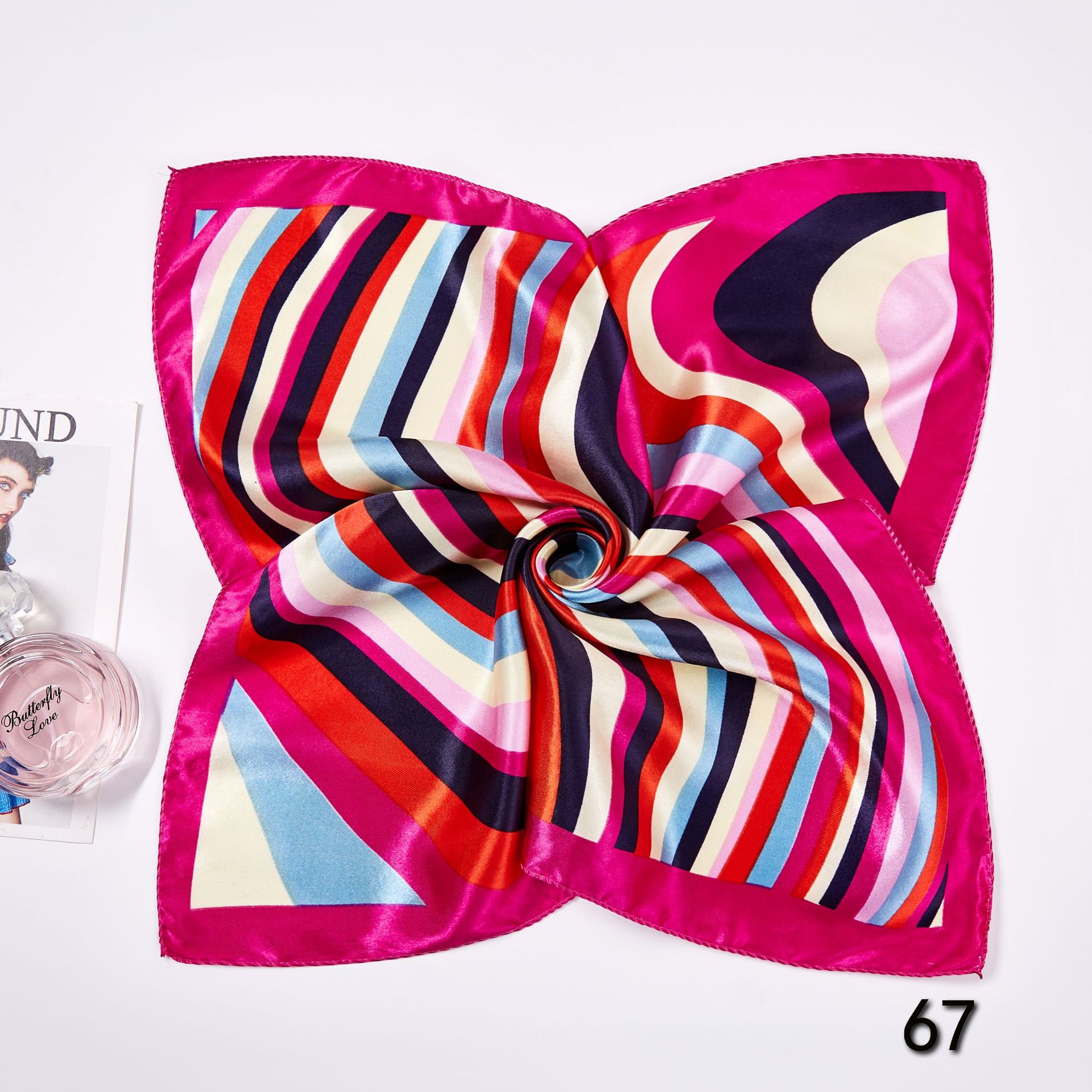 50*50cm Square Silk Scarves Sc - đánh giá và giá Silk Neck Scarf