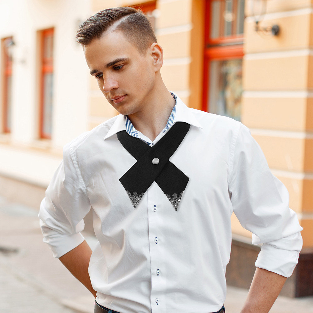 2Pcs Black Cross Bow Tie for W - đánh giá và giá Bow Tie Pre Tied