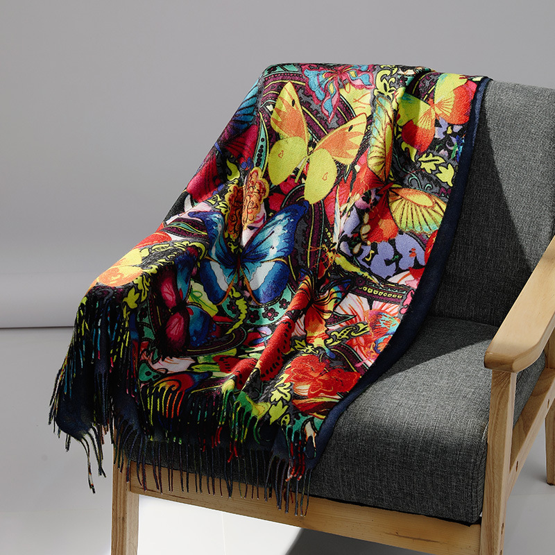 Luxury Brand Oil Painting Cash - đánh giá và giá Muffler Men Wool