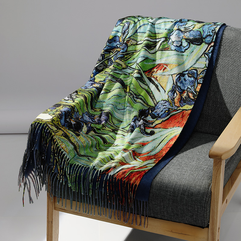Luxury Brand Oil Painting Cash - đánh giá và giá Muffler Men Wool