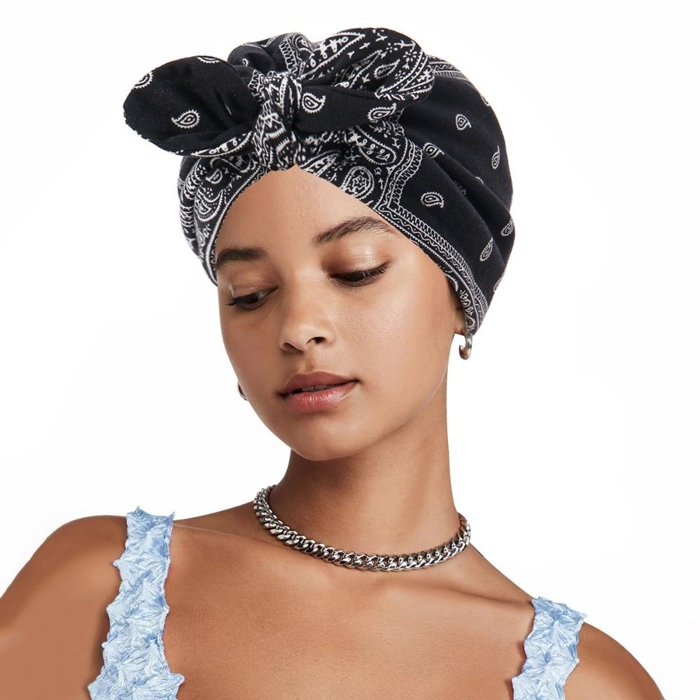 Satin Lined Bandana Turban Hat - đánh giá và giá Bow Tie Pre Tied
