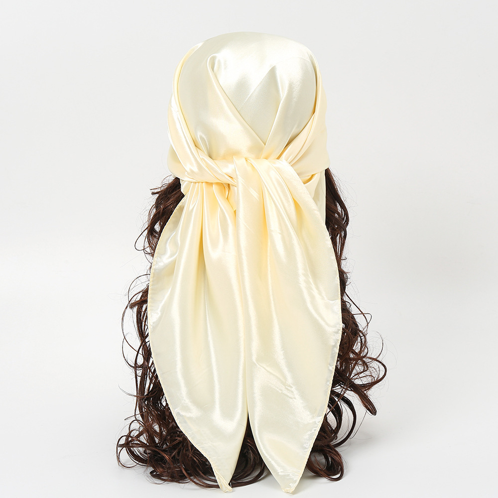 90cm Solid Colors Neckerchief  - đánh giá và giá Silk Neck Scarf